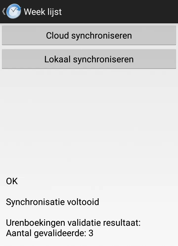 TimeWriter synchroniseren