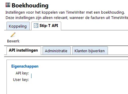 API boekhoudkoppeling
