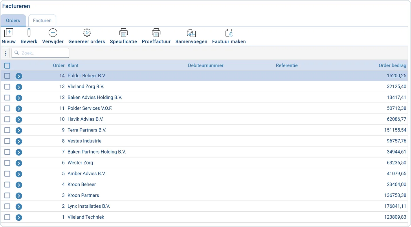 urenregistratie, facturatie, verlofregistratie, budgetbewaking, werkplekregistratie, urenregistratiesoftware, boekhoudkoppeling, uren schrijven
