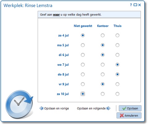 werkplekregistratie thuiswerken