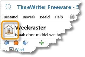 De Home-knop die de Module verkenner weer toont