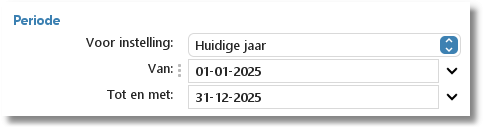 Keuze van de rapportperiode