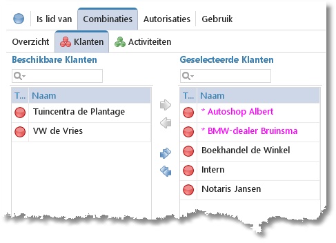 combinaties