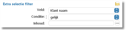Het extra selectiefilter