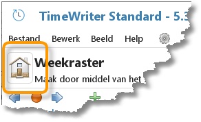 De Home-knop die de Module verkenner weer toont