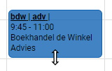 Een tijdvak groter of kleiner maken