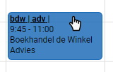 Een tijdvak verplaatsen